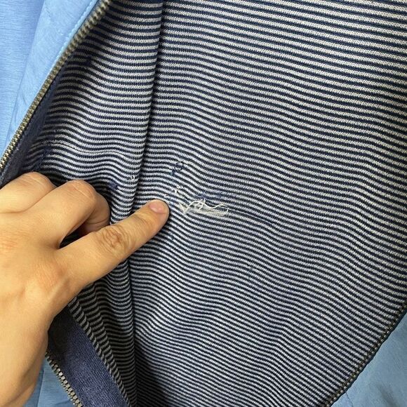 Peter Millar  Mens Large Blue Full Zip Jacket Crown Comfort - Picture 7 of 11